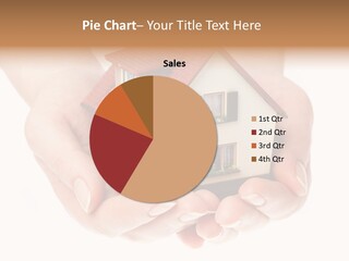 Human Holding Model PowerPoint Template
