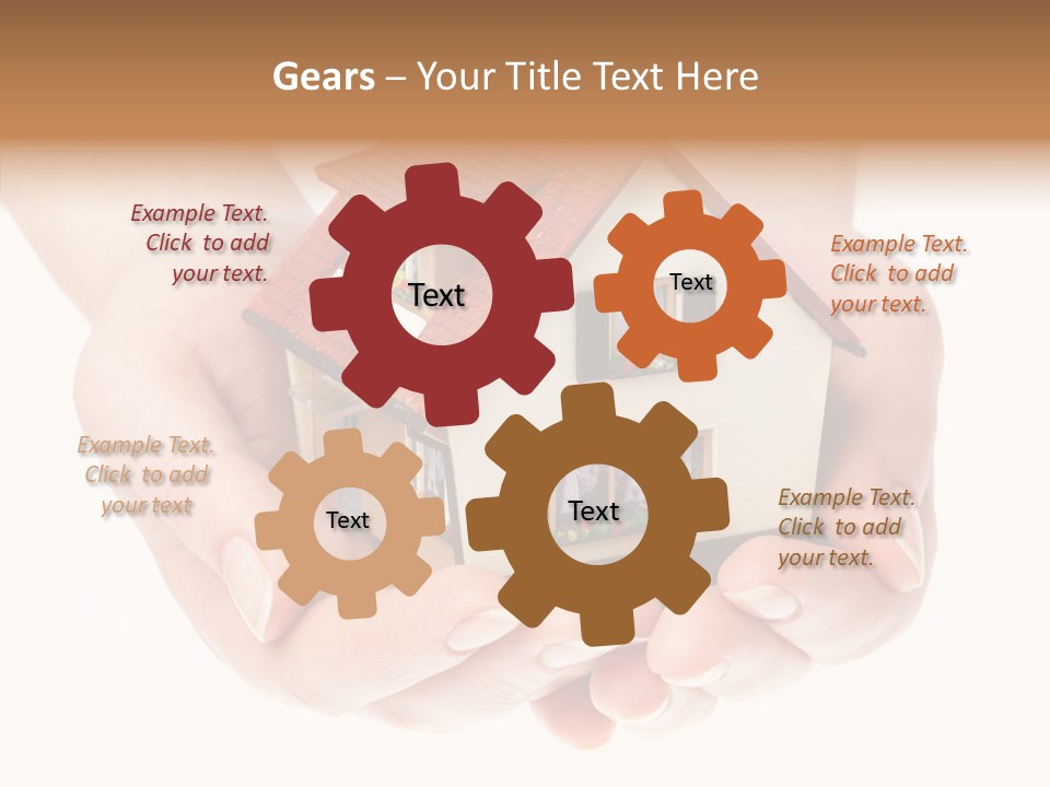 Human Holding Model PowerPoint Template