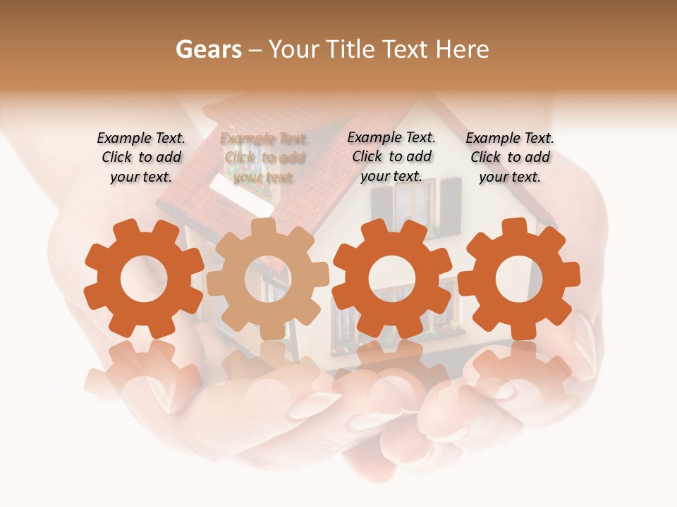 Human Holding Model PowerPoint Template