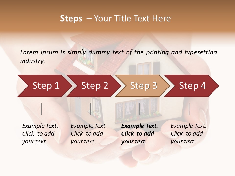 Human Holding Model PowerPoint Template