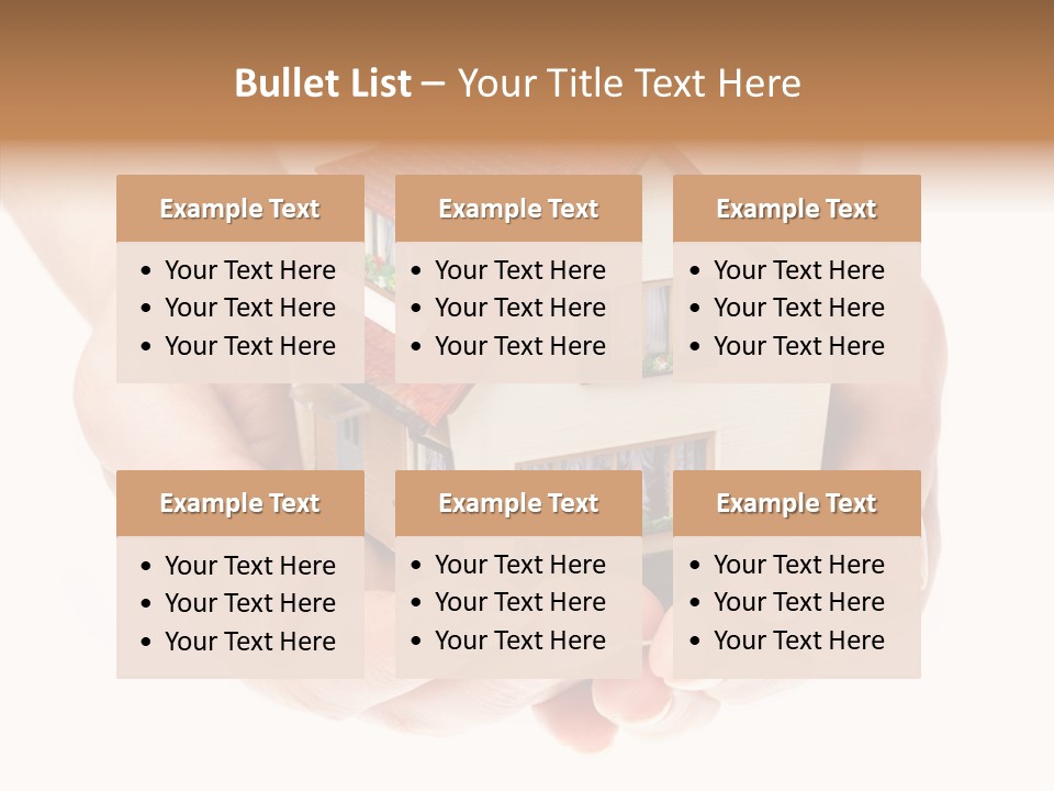 Human Holding Model PowerPoint Template