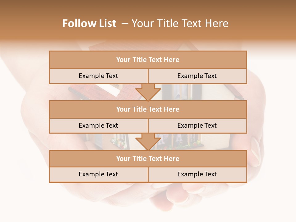 Human Holding Model PowerPoint Template