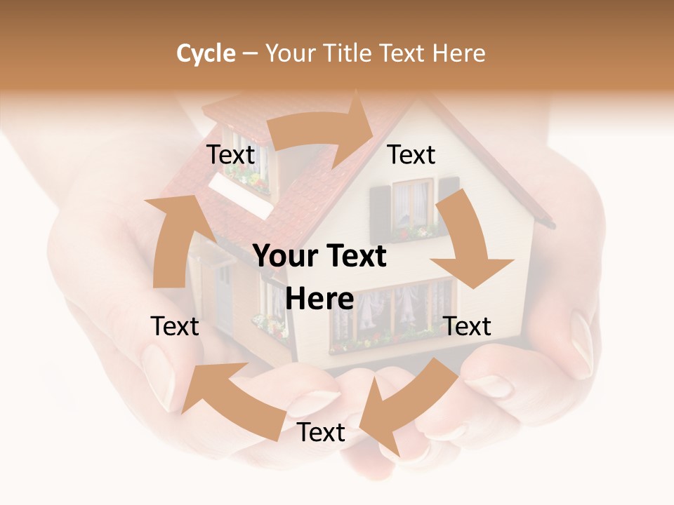 Human Holding Model PowerPoint Template