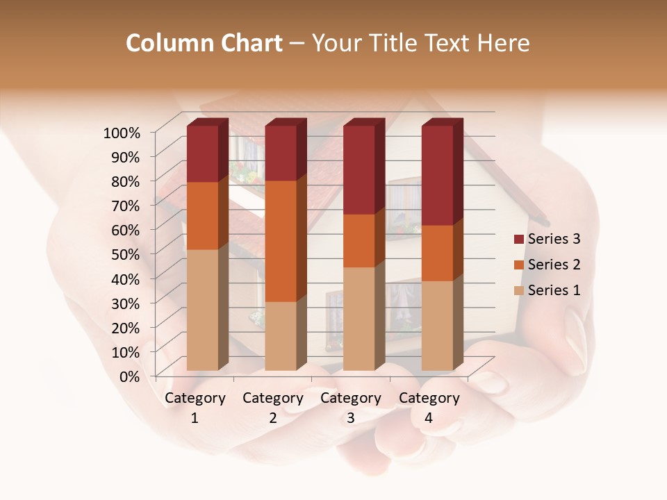 Human Holding Model PowerPoint Template