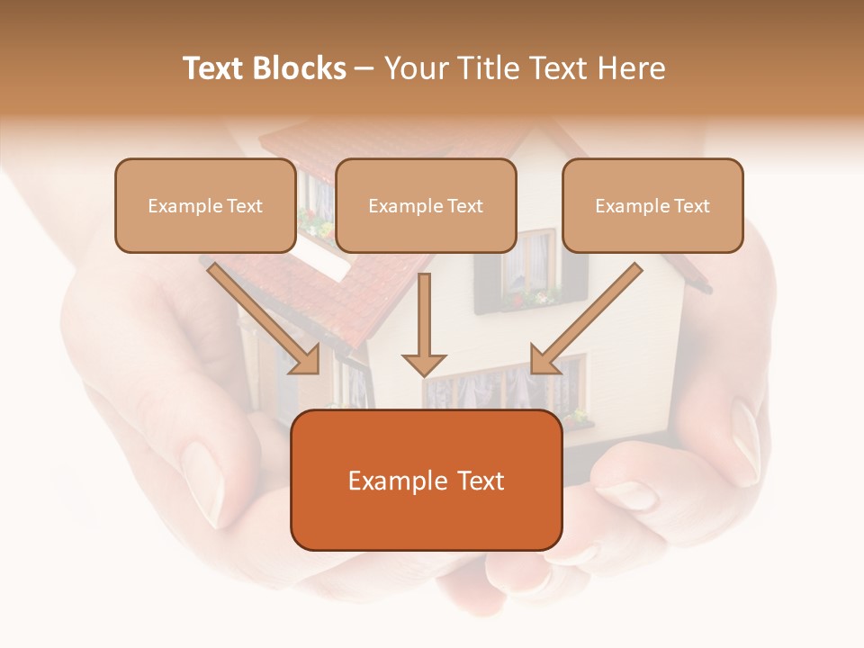 Human Holding Model PowerPoint Template