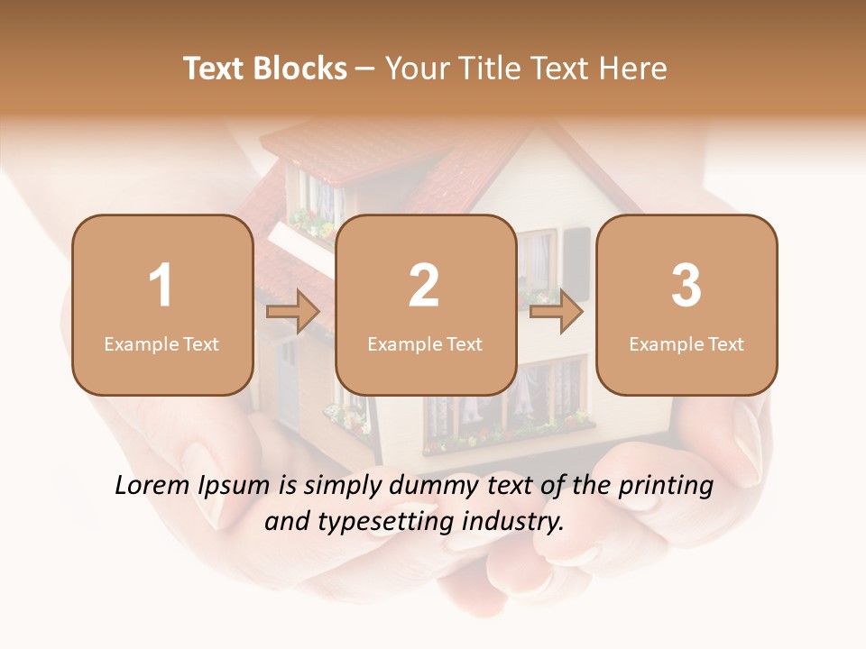 Human Holding Model PowerPoint Template
