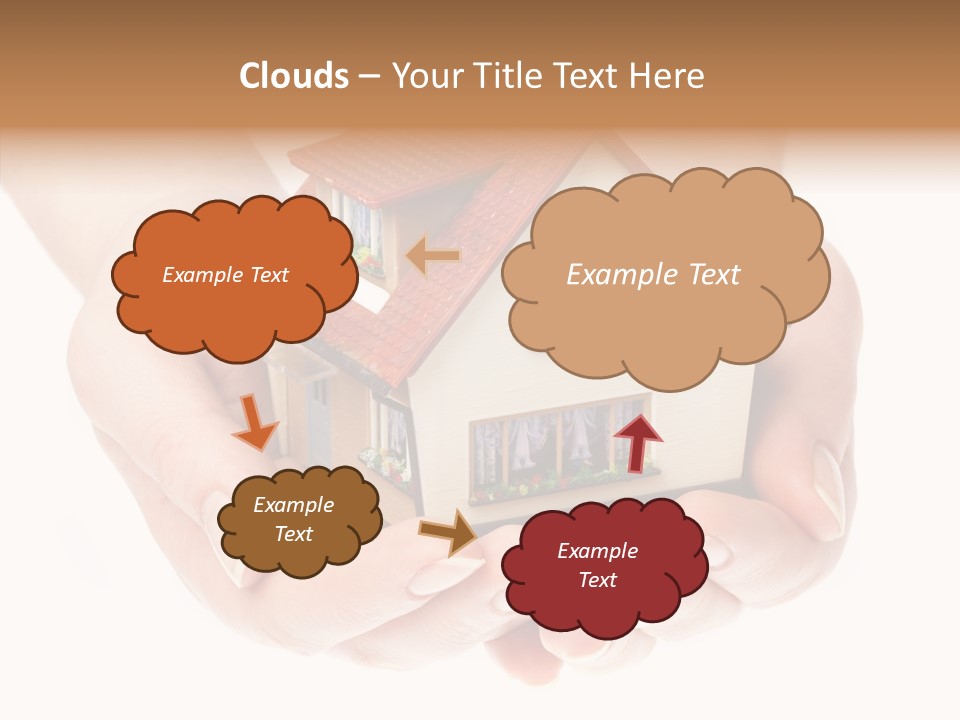 Human Holding Model PowerPoint Template