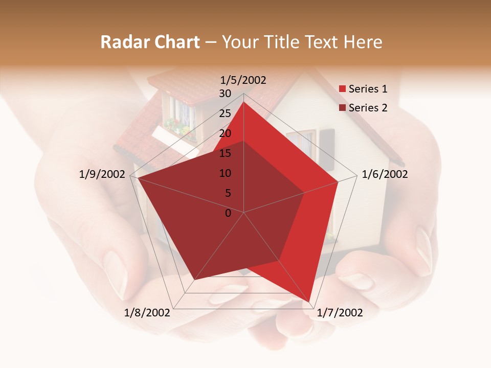 Human Holding Model PowerPoint Template