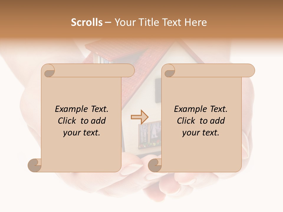 Human Holding Model PowerPoint Template
