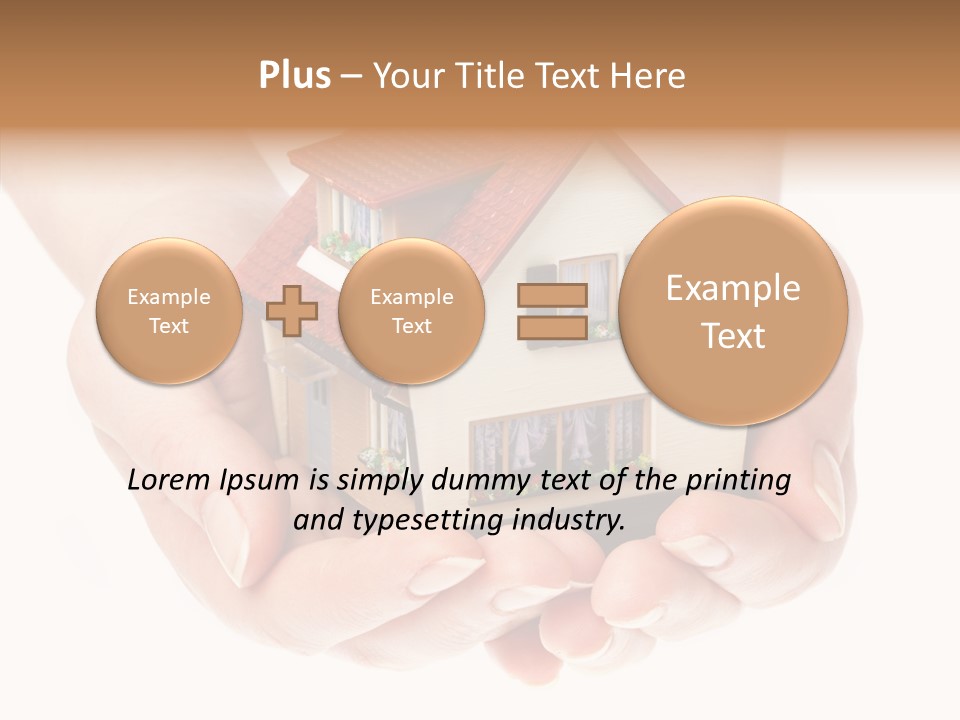 Human Holding Model PowerPoint Template