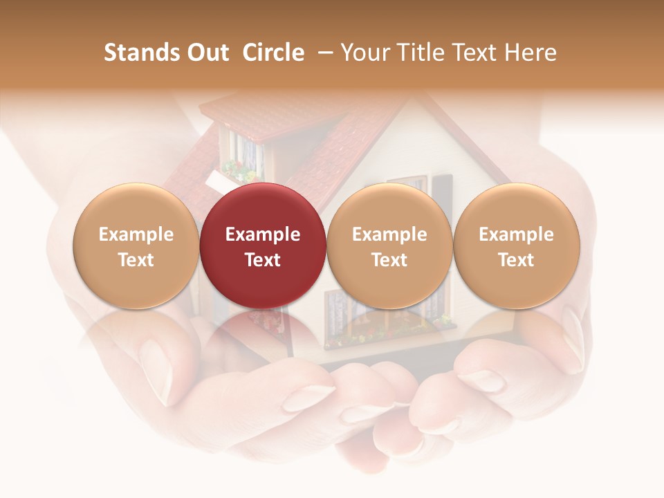 Human Holding Model PowerPoint Template