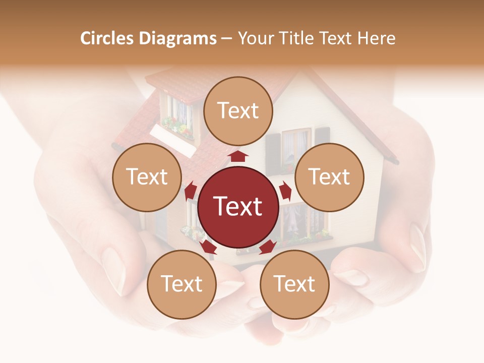 Human Holding Model PowerPoint Template