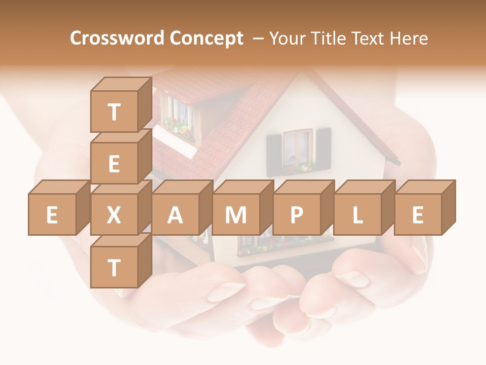 Human Holding Model PowerPoint Template