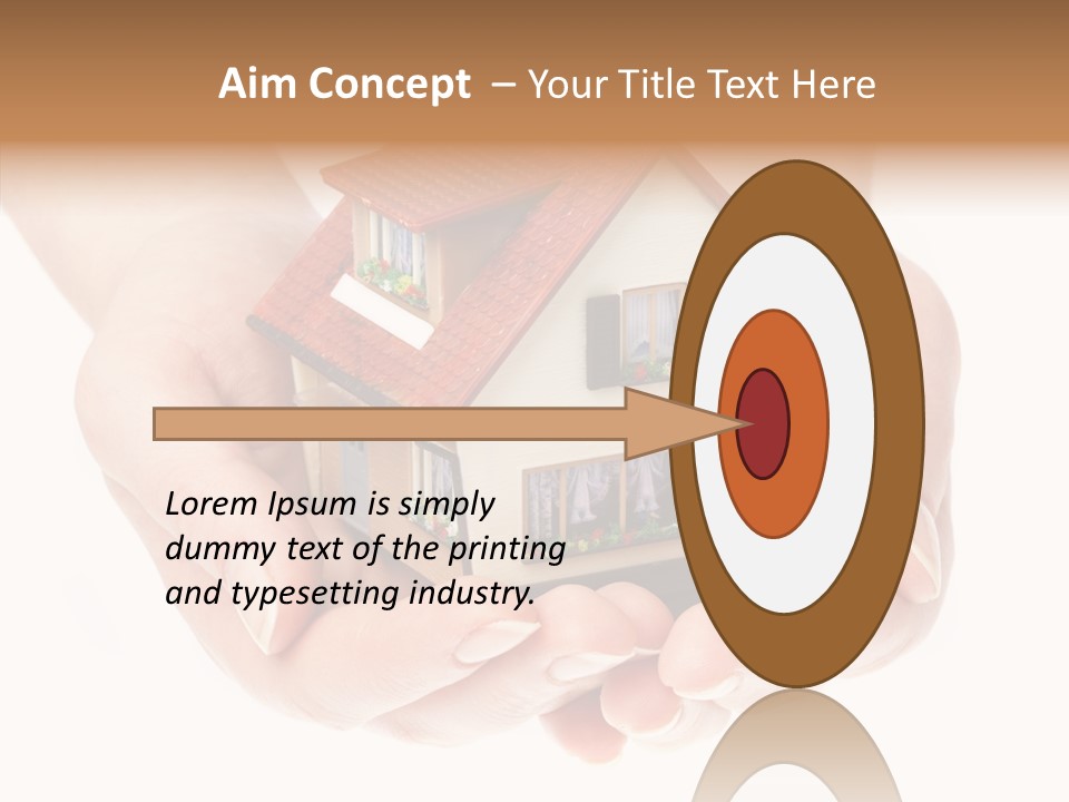 Human Holding Model PowerPoint Template