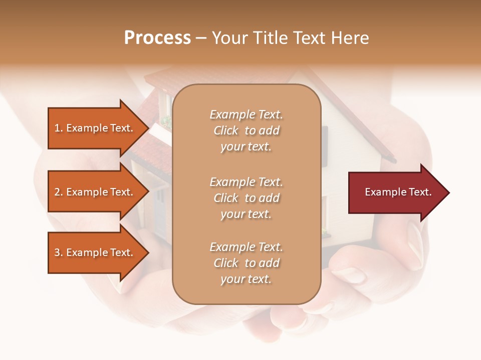 Human Holding Model PowerPoint Template