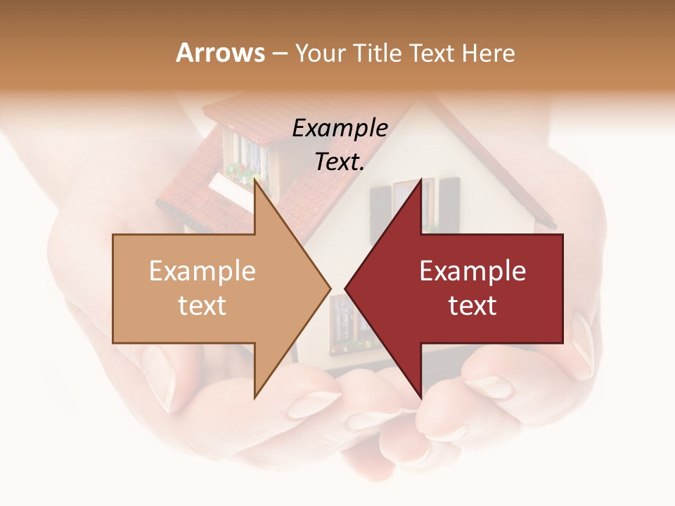 Human Holding Model PowerPoint Template
