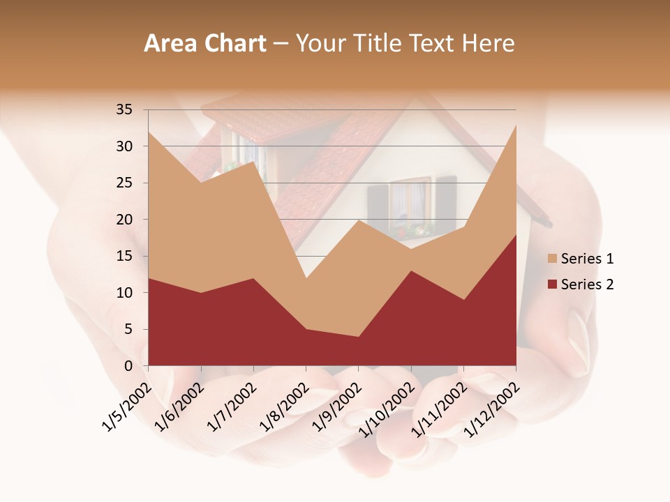 Human Holding Model PowerPoint Template