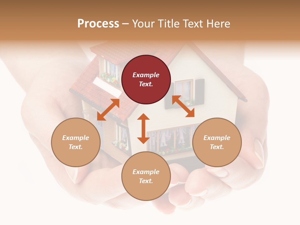 Human Holding Model PowerPoint Template