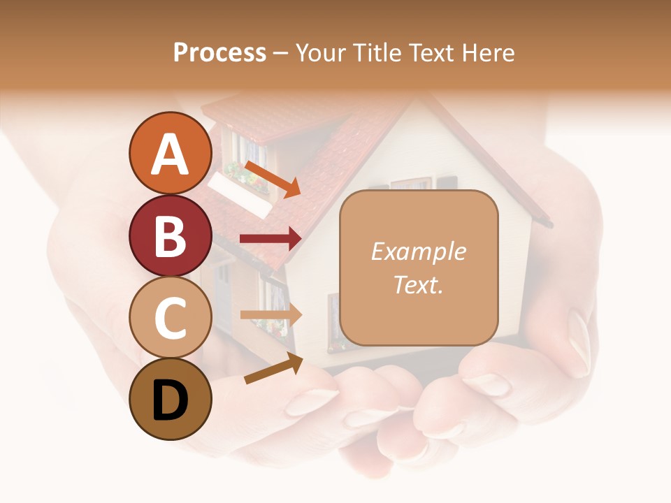 Human Holding Model PowerPoint Template