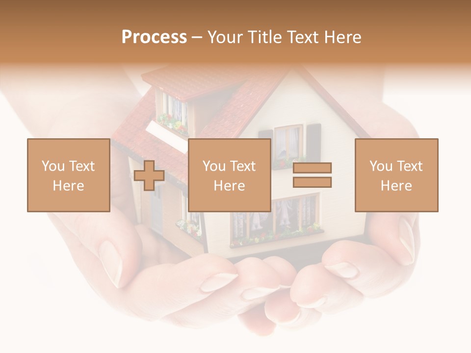 Human Holding Model PowerPoint Template