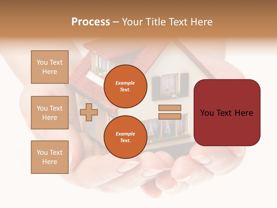 Human Holding Model PowerPoint Template