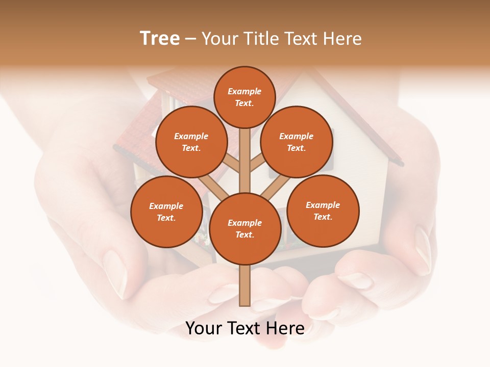 Human Holding Model PowerPoint Template