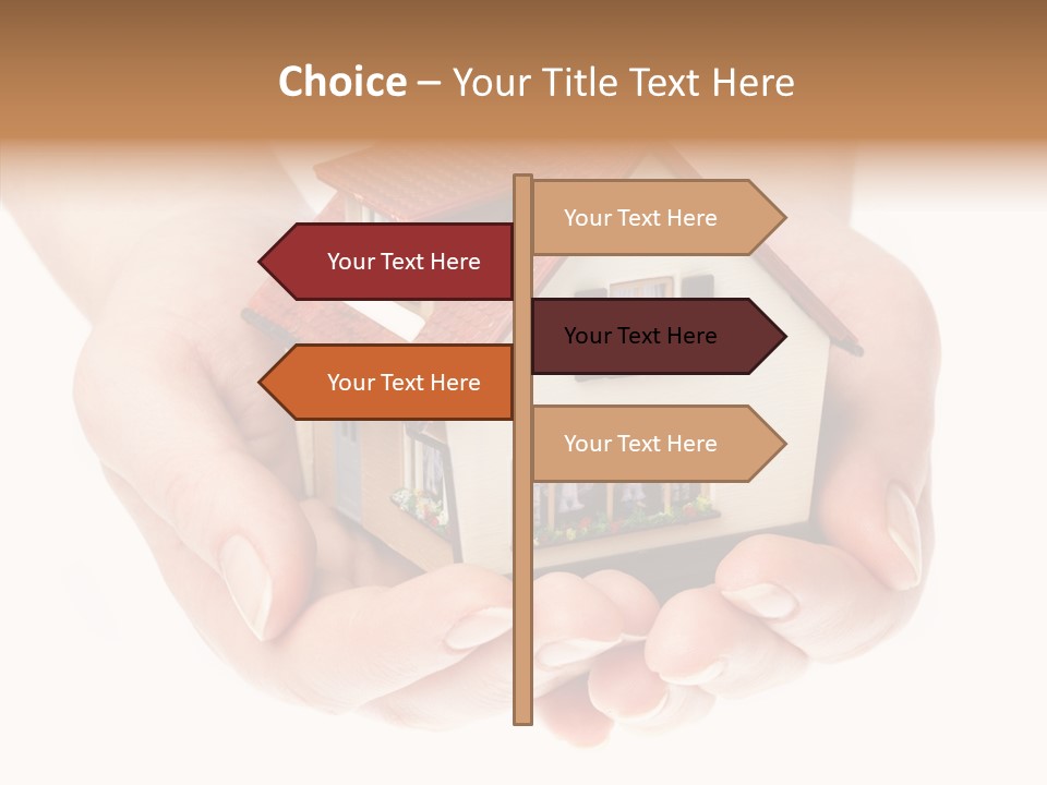 Human Holding Model PowerPoint Template