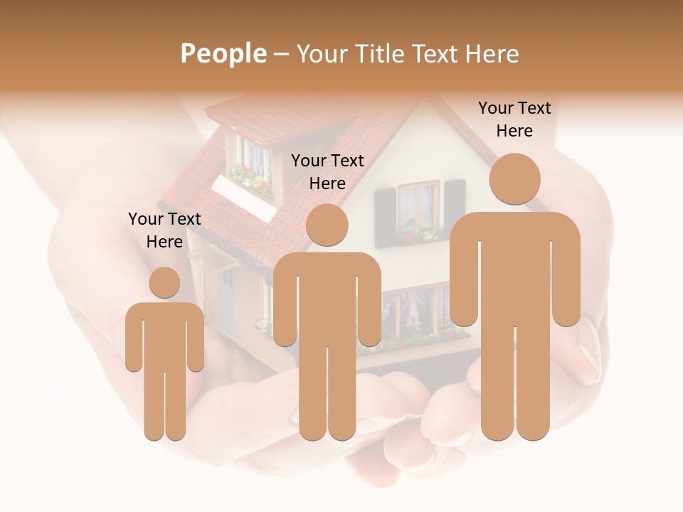 Human Holding Model PowerPoint Template