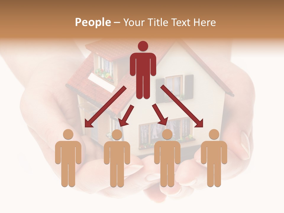 Human Holding Model PowerPoint Template