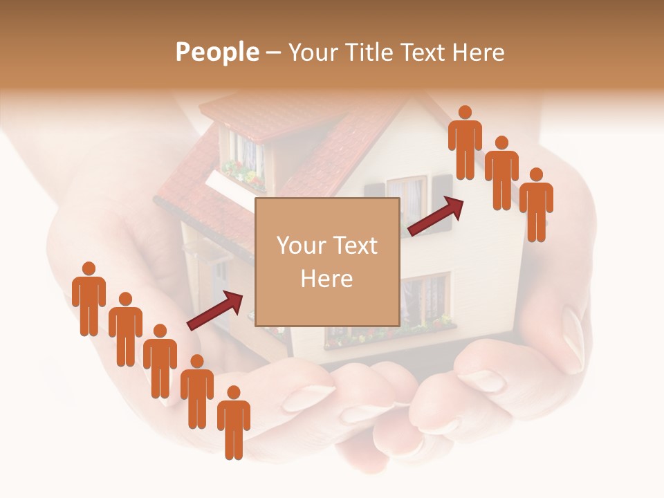 Human Holding Model PowerPoint Template