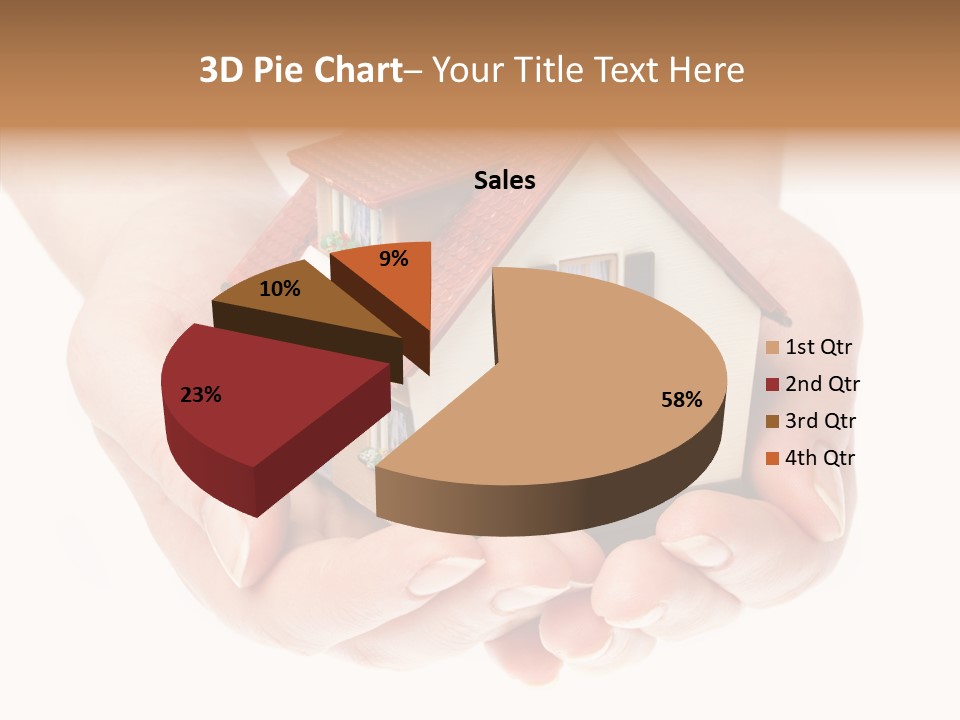 Human Holding Model PowerPoint Template