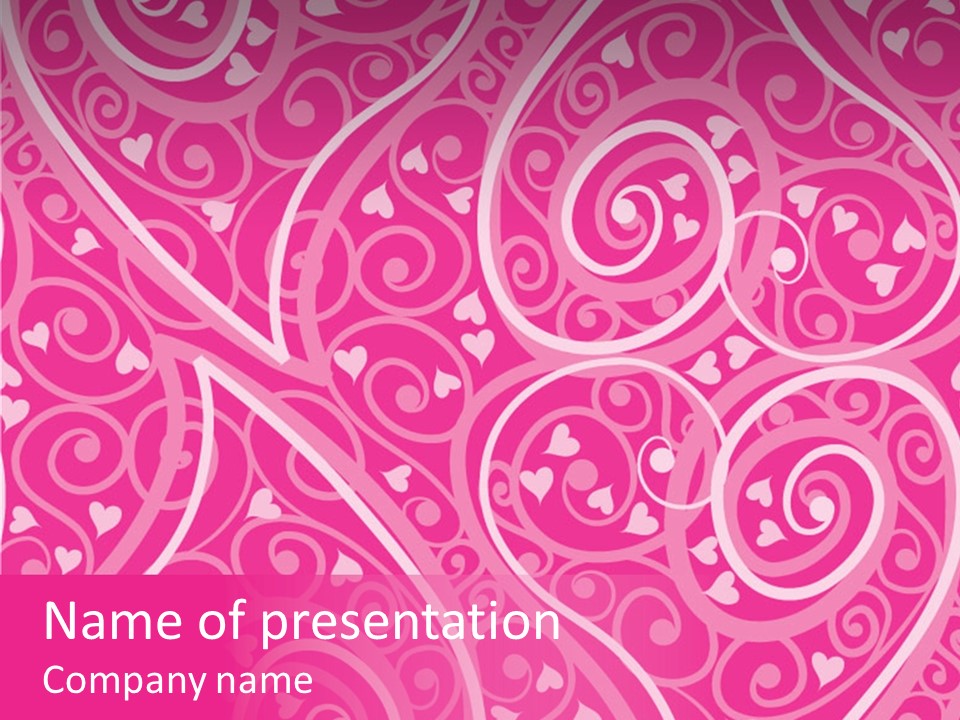 Textile Pattern Ornament PowerPoint Template