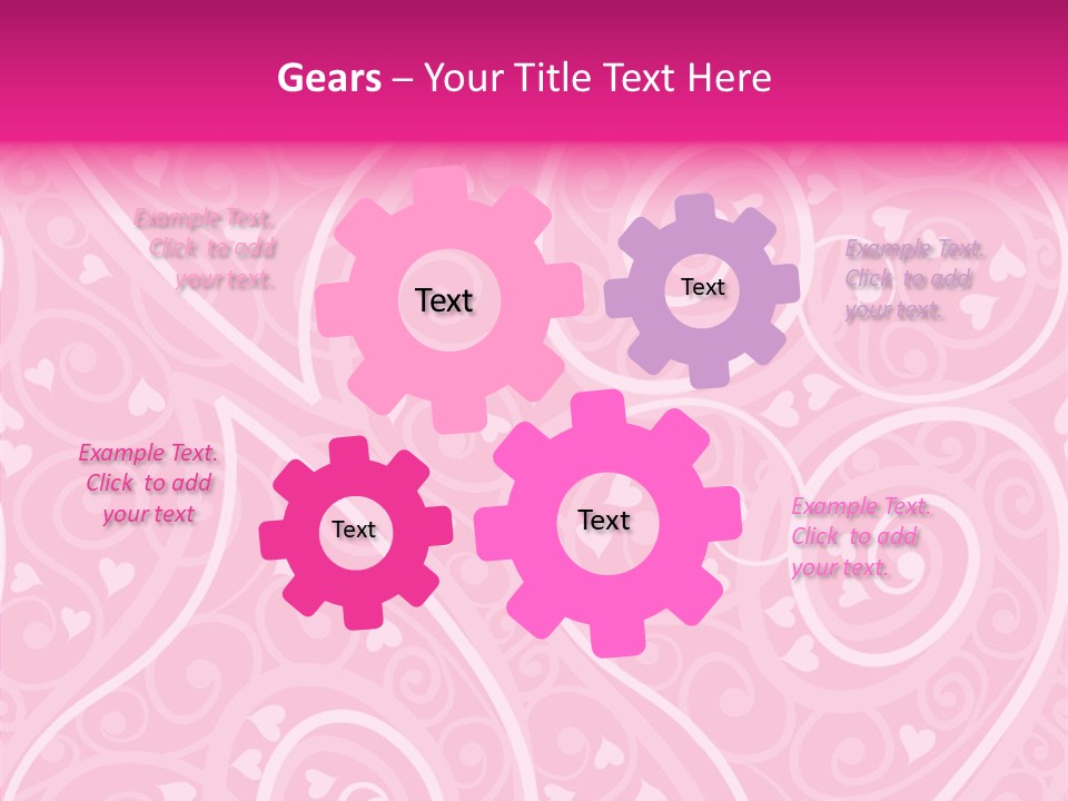 Textile Pattern Ornament PowerPoint Template