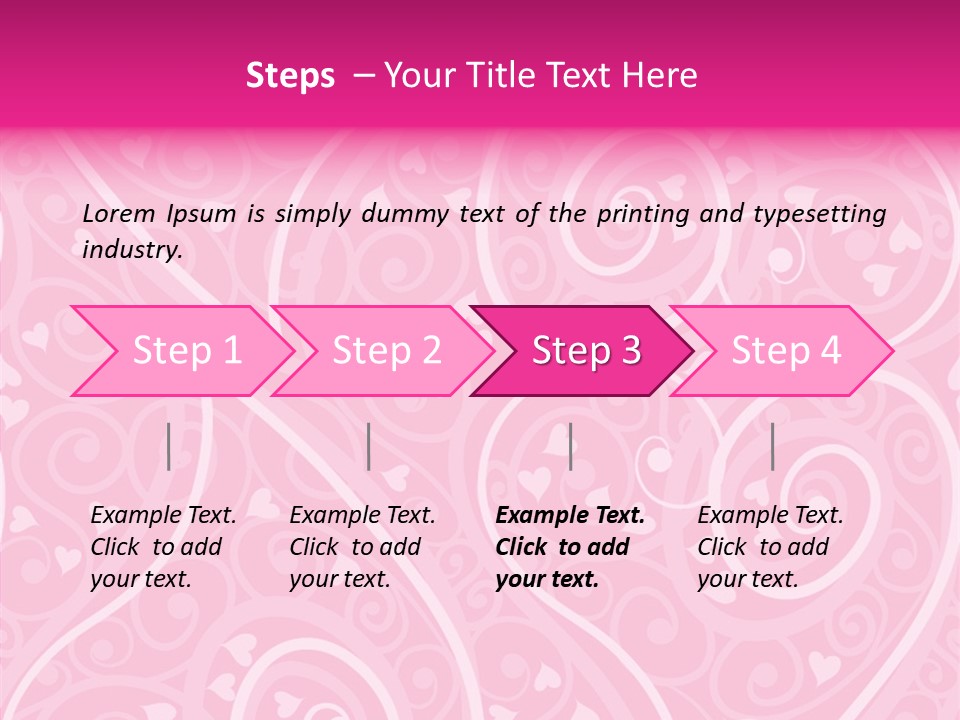 Textile Pattern Ornament PowerPoint Template