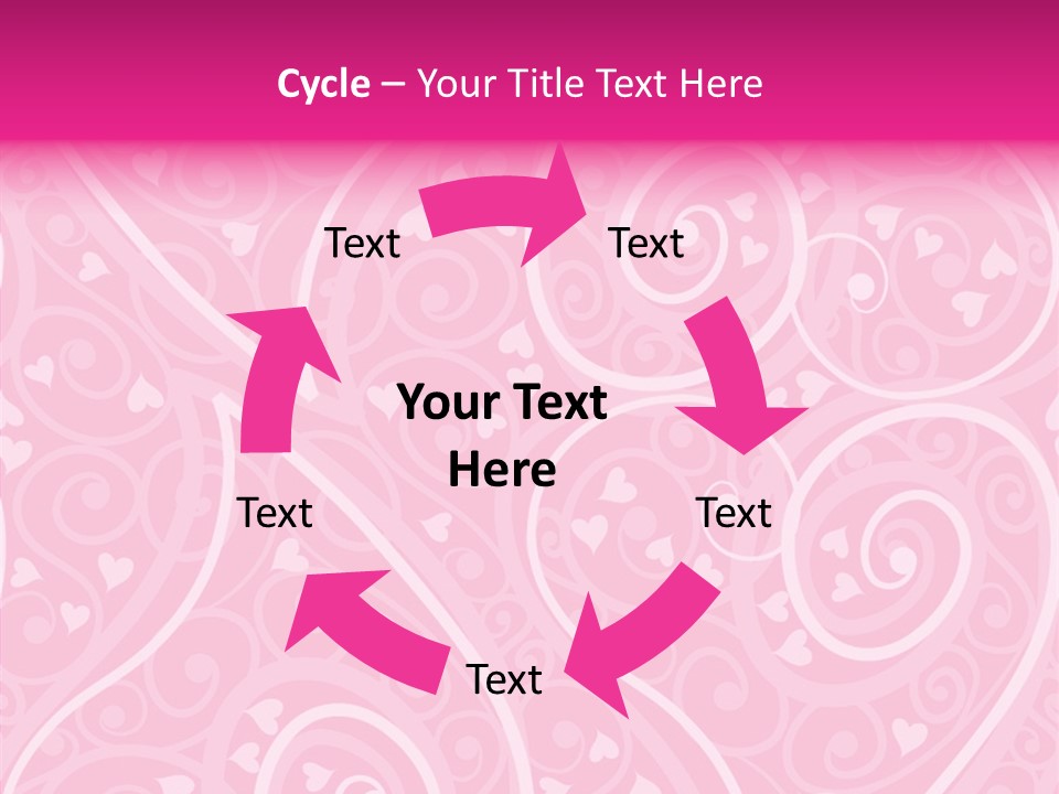 Textile Pattern Ornament PowerPoint Template