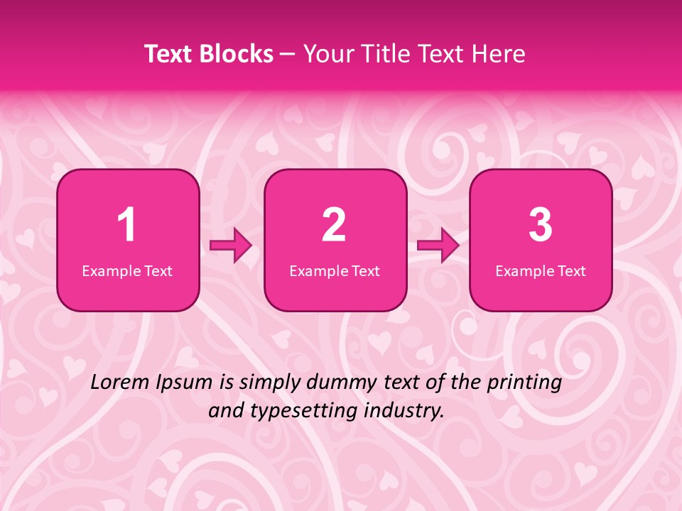 Textile Pattern Ornament PowerPoint Template