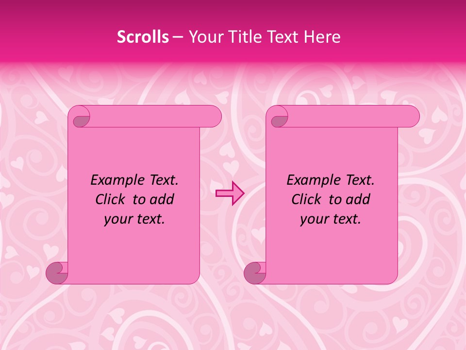 Textile Pattern Ornament PowerPoint Template