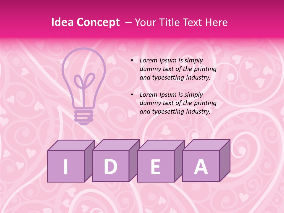 Textile Pattern Ornament PowerPoint Template