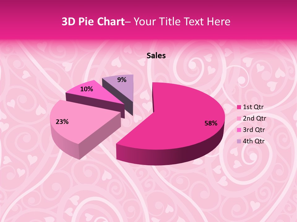Textile Pattern Ornament PowerPoint Template