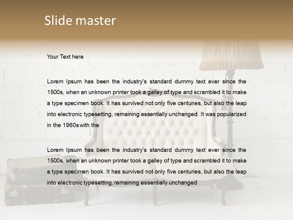 Brick Lamp Lifestyle PowerPoint Template