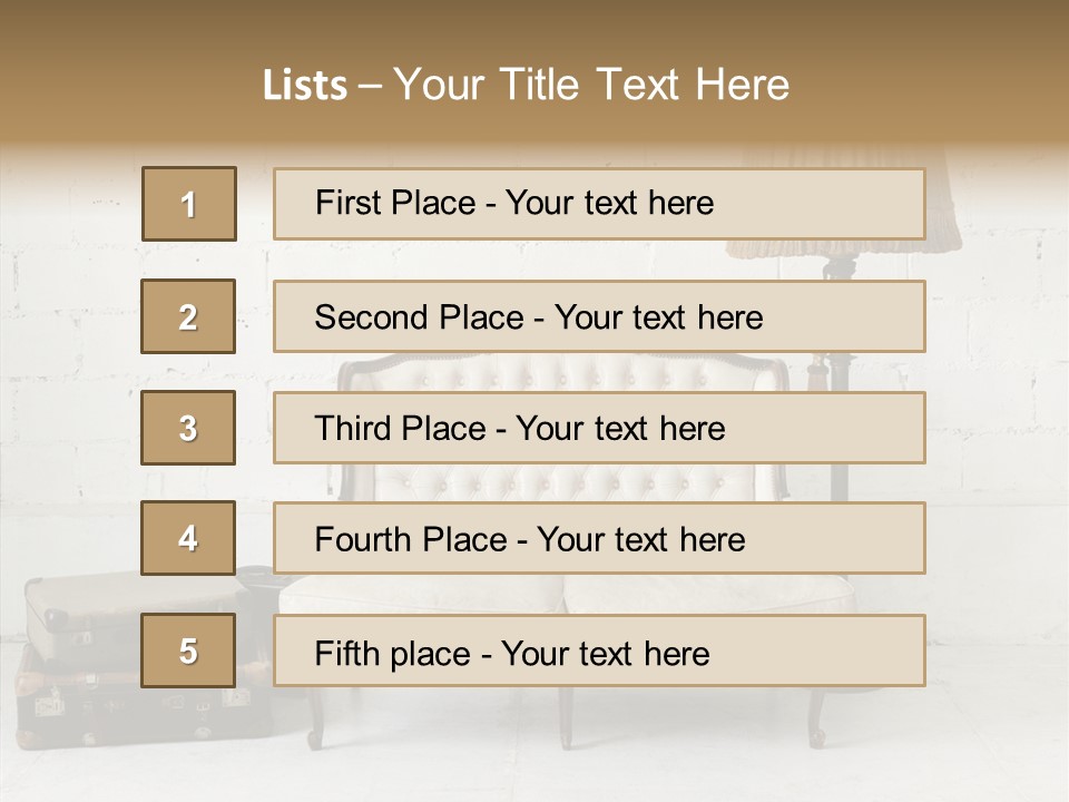 Brick Lamp Lifestyle PowerPoint Template