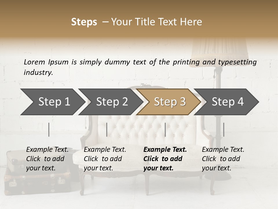 Brick Lamp Lifestyle PowerPoint Template