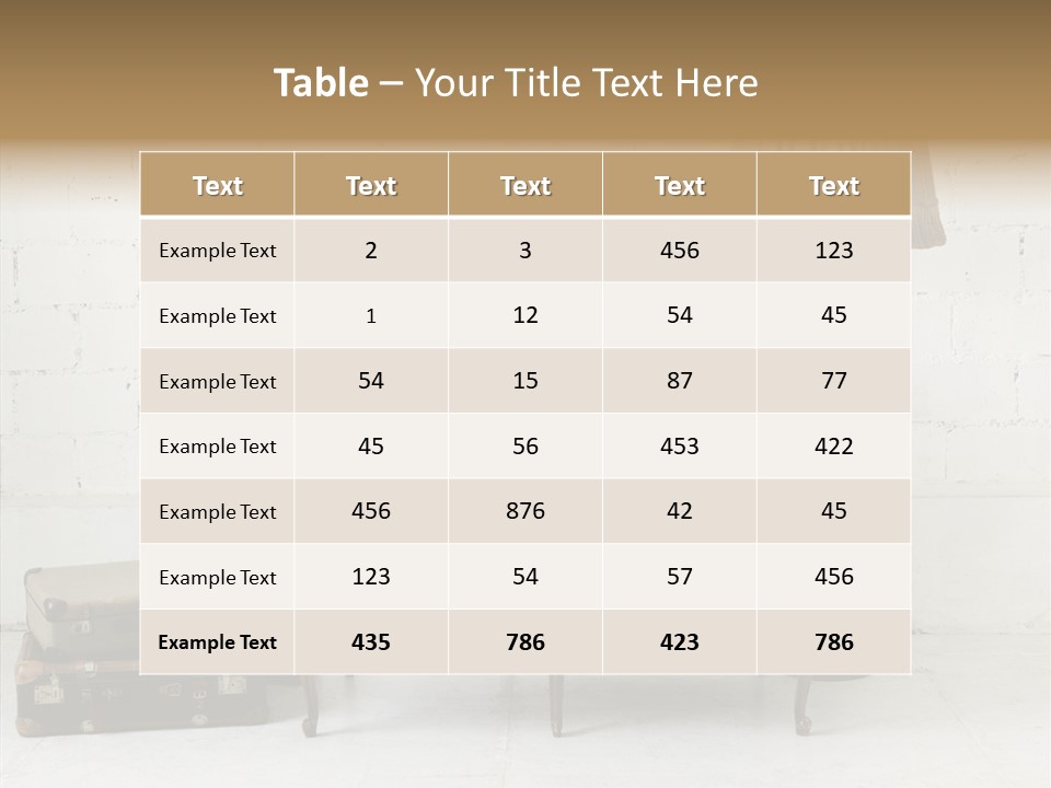 Brick Lamp Lifestyle PowerPoint Template