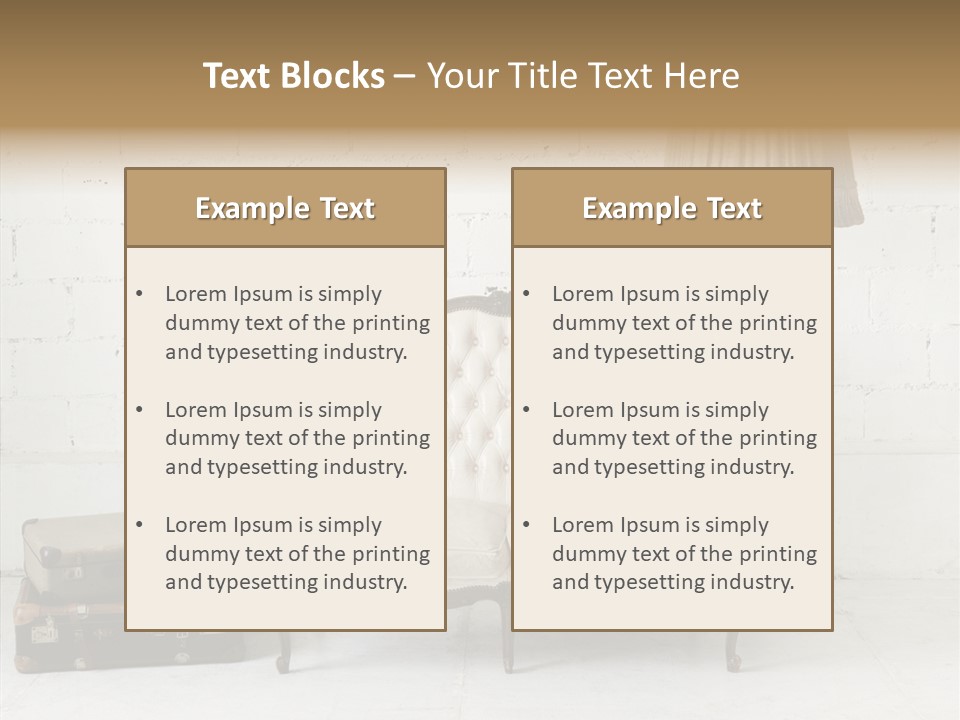 Brick Lamp Lifestyle PowerPoint Template