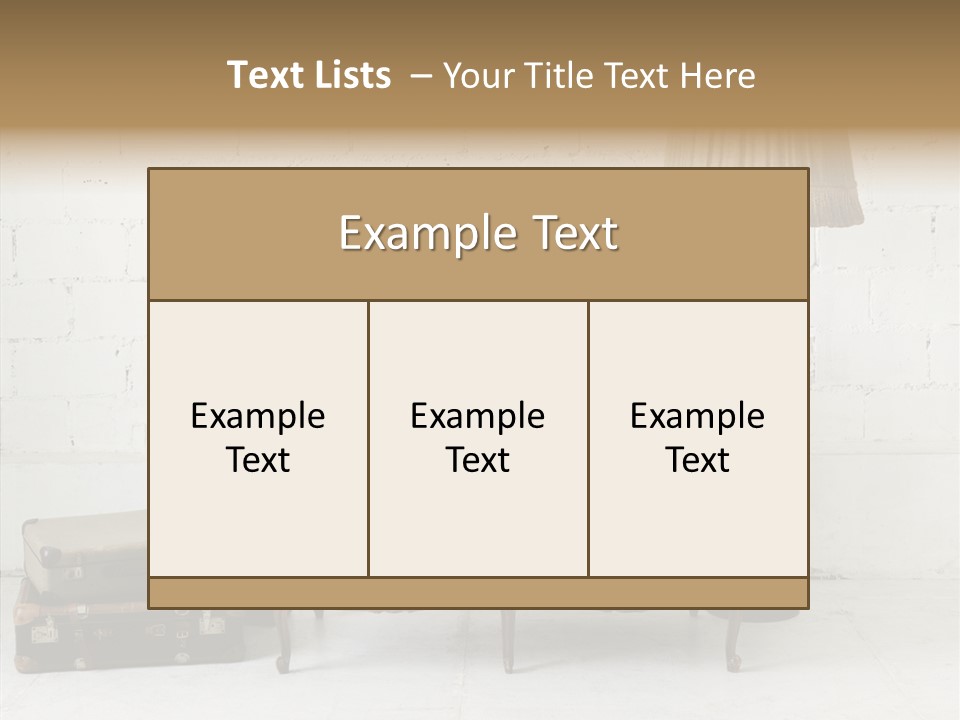 Brick Lamp Lifestyle PowerPoint Template