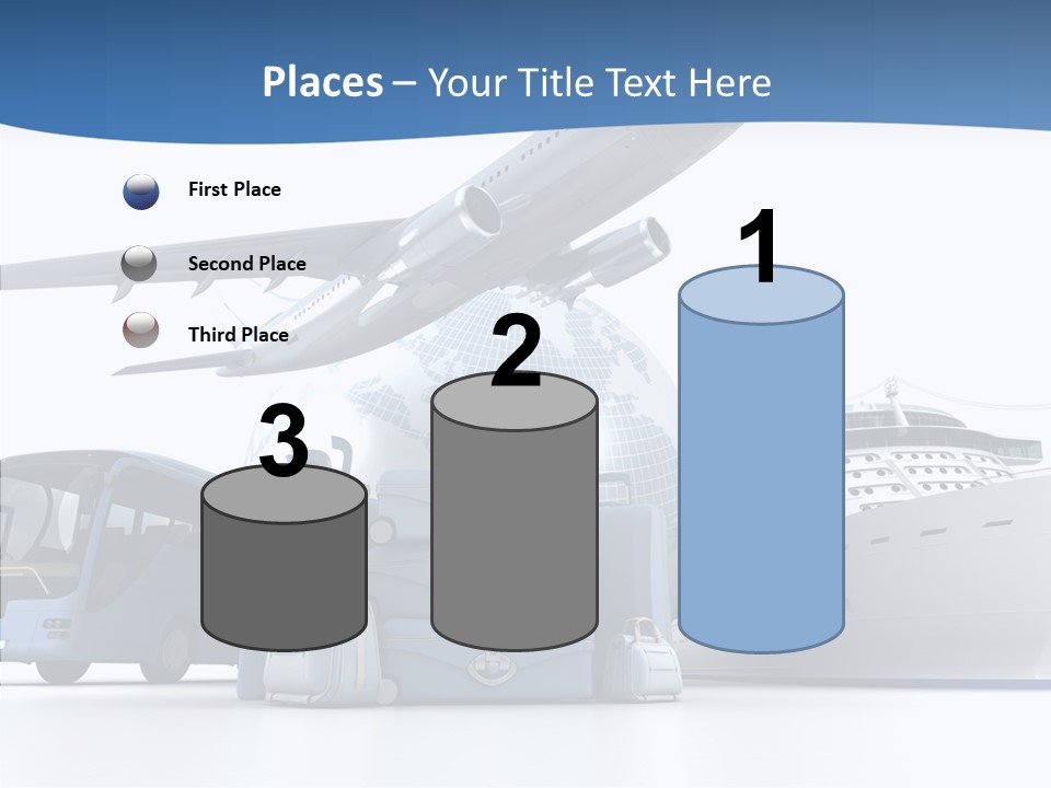 Business Ship D Rendering PowerPoint Template