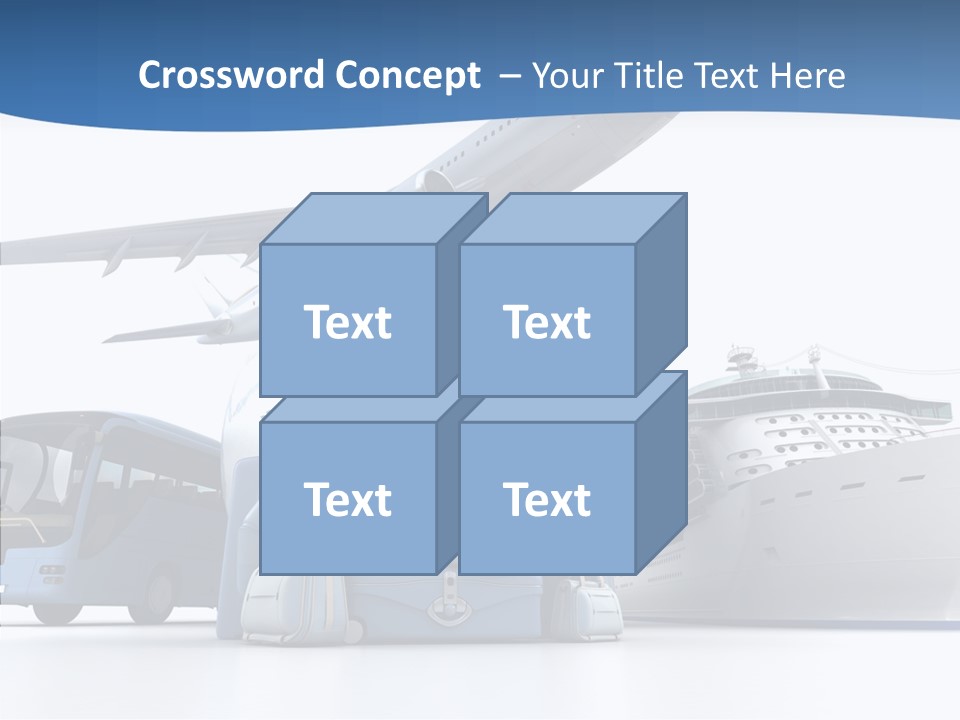 Business Ship D Rendering PowerPoint Template