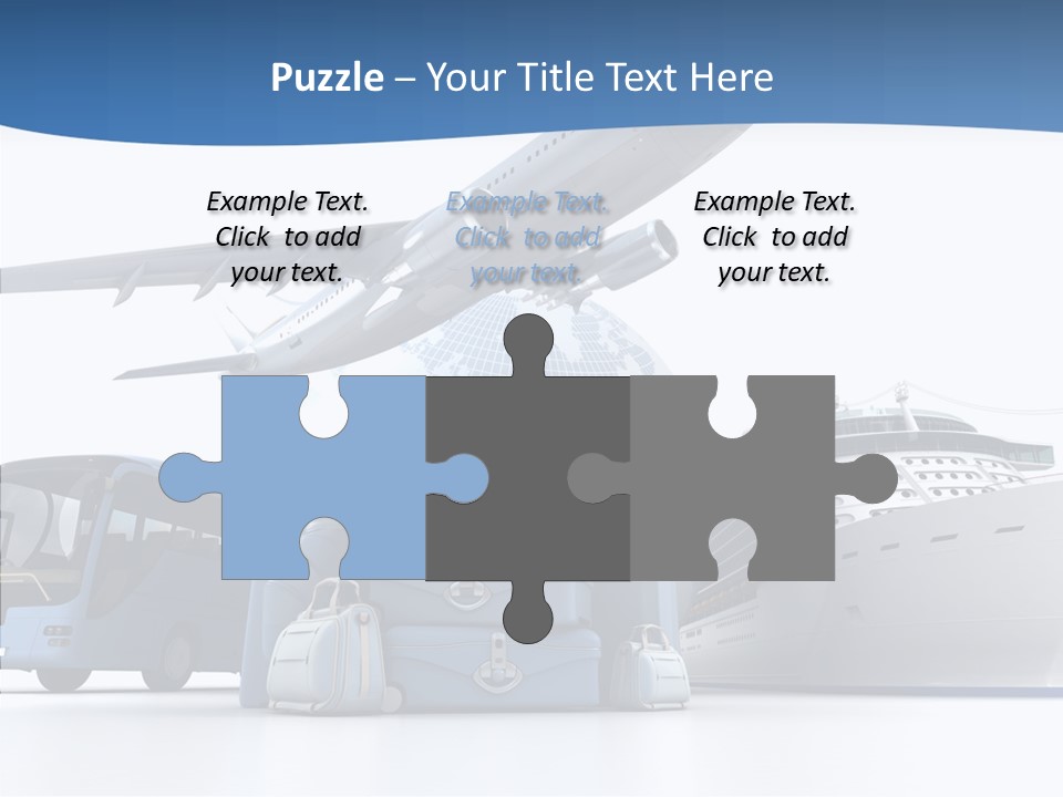 Business Ship D Rendering PowerPoint Template