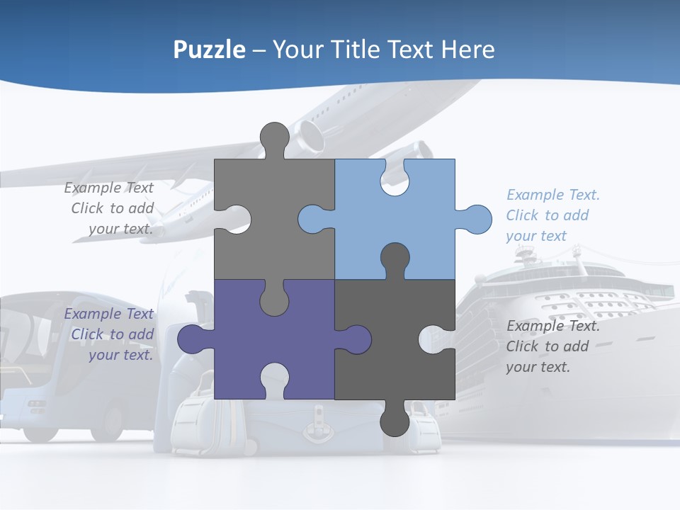 Business Ship D Rendering PowerPoint Template