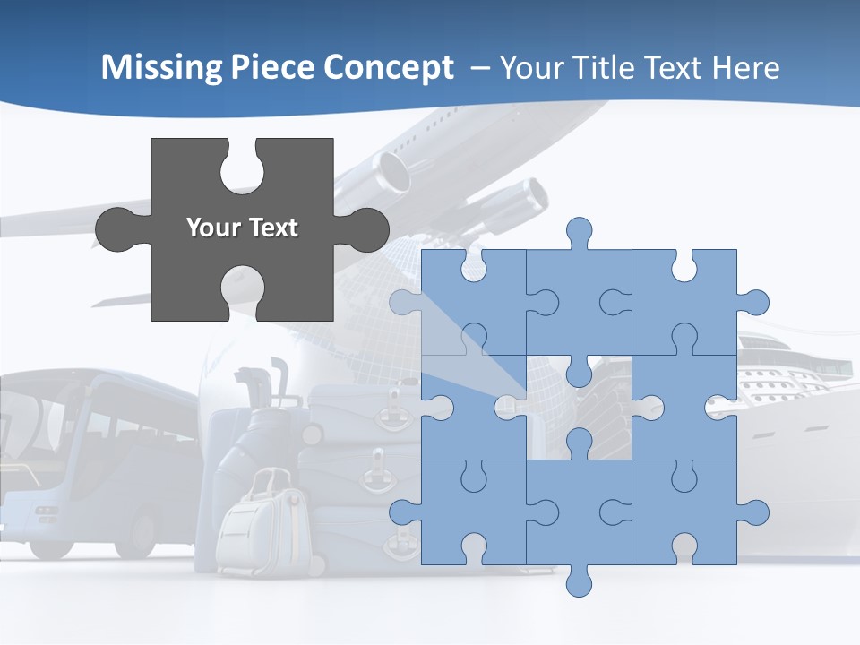 Business Ship D Rendering PowerPoint Template